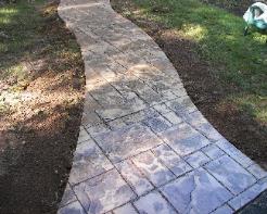 large ashlar slate stamp concrete