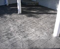 stamped concrete entrance